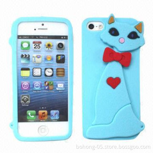 Cases for iPhone 5, Made of Silicone, Cute Little Fox, Available for iPhone 4, Samsung N7100